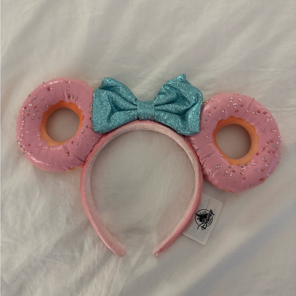 Disney Minnie Mouse Ears Headband Pink Donut
